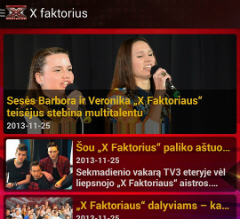 Nuo šiol „X Faktorius“ - ir tavo telefone!